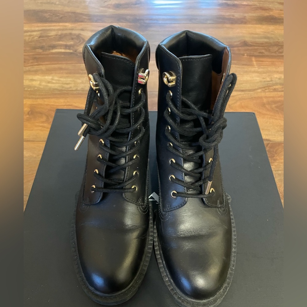 Coach combat leather boots